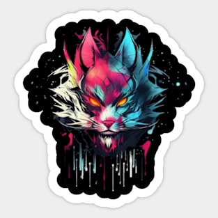 A Mystical Cat Named Warfelom Sticker